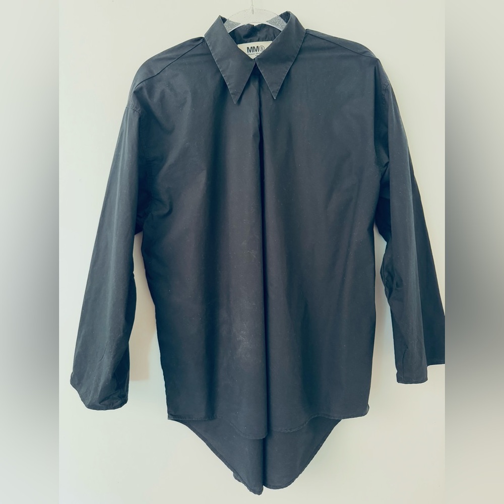 MM6 Maison Martin Margiela Black Dress Shirt